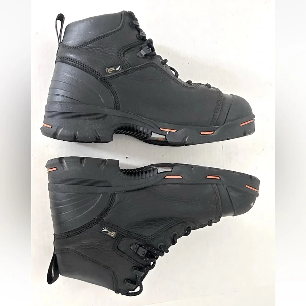 Timberland PRO Endurance 6 Inch Steel Toe Work Boots Size 8.5  Black - Some wear